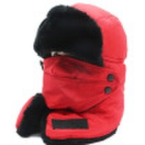 Joy Collection - Sahoo winter riding mask face thickening warm earmuffs mask windproof cold electric motorcycle cover men&women headgear red