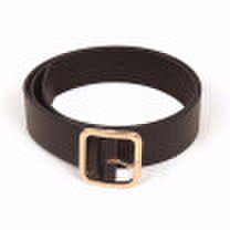 Women Classic And Retro Square Metal Pin Buckle Belt