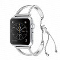 Women Wrist Strap Bracelet For Apple Watch Bands 38mm42mm Adjustable Stainless Steel Strap With Pendant For Iwatch Series