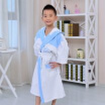 Xinmeishu children&39s bathrobe cotton waffle yukata summer men&women thin paragraph robe big children cotton pajamas cartoon bath swimming hot spring clothes