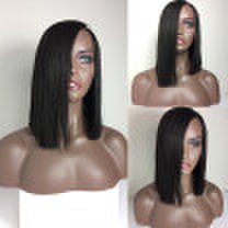 7A Grade 150 Density Human Hair Bob Wigs Silky Straight Short Full Lace Human Hair Wigs For Black Women Glueless Lace Front Wig