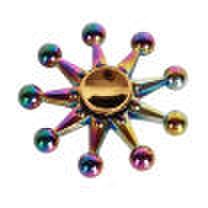 9 Bearing Fidget Hand Spinner Brass Metal Colorful Finger Toy EDC Focus ADHD