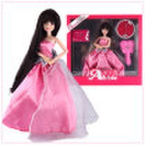 Abbie Lens Eyes with 3D Curl Eyelashes Doll Toys Clothes Gown Outfits&Shoes for Girls Birthday Party Christmas Gift