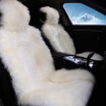 Antarctic nanjiren winter car seat wool cushion in the long hair single seat cushion car seat cushion pad five sets of pearl white