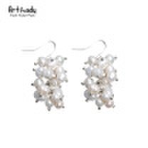 Artilady Fashion Genuine Pearl Drop Earrings High Quality Natural Freshwater Pearl Earrings For Women Jewelry