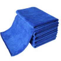 Car kiss 5 pieces of fine fiber towel towel water absorption decontamination polished thick 60CM 40CM blue