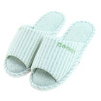 Cool coqui couple linen slippers home floor slippers light green 3738 CQ1822