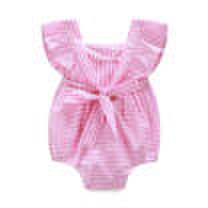 Cute Infant Baby Kids Girl Clothes Bow Bodysuit Romper Jumpsuit Outfits Sunsuit
