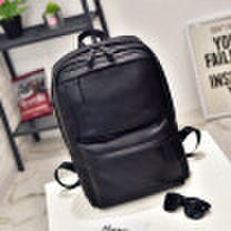fashion New pu leather backpack pocket transverse rucksack travel laptop backpack schoolbag for male&middle school students