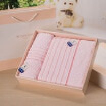 Kingshore - Gold cotton towel towel each gift set ga1079 bamboo yarn satin red 2 sets of gift bag