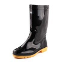 HUILI rain boots outdoor boots sets of shoes HXL807 mid calf black 44 yards