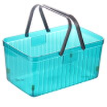 Jingdong Supermarket Add to Favorites Basket Basket Plastic Handbag Basket JY-0670 Blue