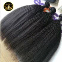 Lovekason Hair - Kason peruvian virgin hair kinky straight italian yaki 3 bundles unprocessed human peruvian virgin hair no tangle no shedding