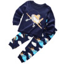 Kids Baby Girl Boys Planes T-shirt TopPant Pajamas Set Sleepwear Outfit Clothes