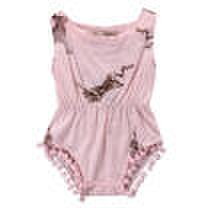 Duopindun - Kids infant baby girls rabbit bunny romper jumpsuit outfits sunsuit us stock