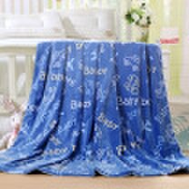 Joy Collection - Ladysoft child nap cartoon print flannel blanket 127152cm