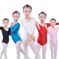 Yi Na Sheng Wu - Long sleeve girl leotard ballet bodywear stretch spandex child dance leotards justaucorps gymnastique fille