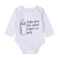 Lovely Newborn Baby Boys Girls Long Sleeve Romper Bodysuit Cotton Outfit Clothes