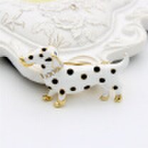 Lucky Zodiac Animal Famous Spotted Dog Brooch Pin Up For Women Rhinestone Enamel Animal Brooches Broches Crystal Jewelry Pins