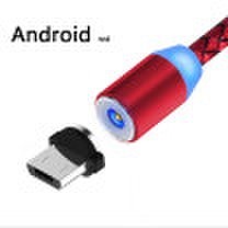 Magnetic Charging Fast Cable For Android Phone Port 360 Degree Full range 1M 2M Nylon Braided USB Cable