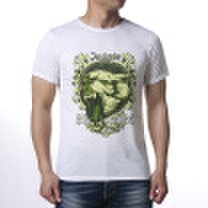 Clothing Loves - Mens animal printed wolf head printed round neck t-shirt