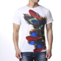 Mens MultiColor Round Neck Printed T-Shirts
