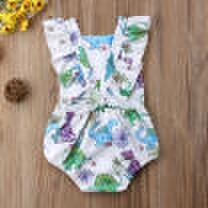 Newborn Baby Boys Girls Romper Jumpsuit Playsuit Halter Clothes Outfits Summer