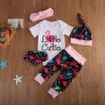 Newborn Baby Girl 5pcs Cotton Clothes Jmpsuit Romper Bodysuit Long Pants Outfits