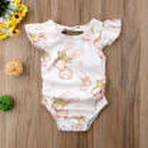Newborn Infant Baby Girl Bunny Bodysuit Romper Jumpsuit Outfit Summer Clothes