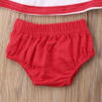 Newborn Kid Baby Girl Summer Top T-shirtShort Pants Outfit Set Clothes 3pcs Set