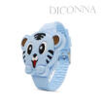 Newest Kids Boys Girls Snap Silicone Watch Animal Zoo Cartoon Wrist Watch Toys