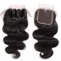 Peruvian Virgin Hair Lace Closure Body Wave Size 4x4 inch FreeMiddle3 Part Peruvian Remy Human Hair Swiss Closures Natural Color