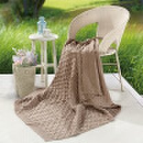 SAINTMARC Raleigh Living Knitted Stereo Corrugated Blanket SQ174 Blanket Blanket Blank Gray Marco 130 180