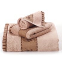 Shengwei towel home textiles warrior satin bamboo fiber towel towel towel three sets of coffee color sw-45 gift box