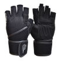 Snail WONNY JS-053 fitness gloves men&women equipment gloves half finger band wrist black L