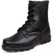 Strong man ZZ07 fashion male boots 07 type land combat boots outdoor wear boots male double density boots black 42 yards