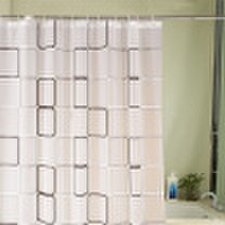 The United States&the United States&black&white box thick PEVA shower curtain waterproof mold pans 180 200CM