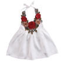 Duopindun - Toddler kids baby girls party flower dress pageant clothes summer 6m-5t us stock
