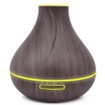 TOMNEW 400ML Air Humidifier Essential Oil Diffuser wood grain Aromatherapy diffuser Aroma purifier Mist Maker led light for Home