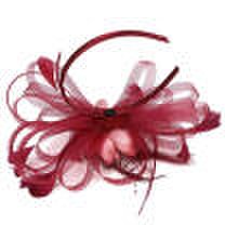 Vintage Feather Hat Cap Fascinator Hair Clip Costume Accessory Cocktail Party US