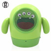 WH Wireless Sound Amplifier cute Portable Bluetooth Stereo Bass Speakers For Minions Kids Cartoon Gift With Mic For Mobile Phone