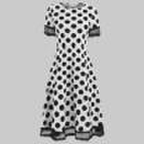 Women Vintage 50s 60s Retro Rockabilly Pinup Housewife Party Swing Dot Dress