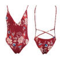 Canis - Womens floral one-piece swimsuit swimwear push up monokini bathing suit bikini