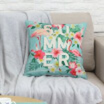 Yuanyuan hug pillow cover flower Nordic INS wind fresh American style waist pillow cushion office sofa pillowcase without core