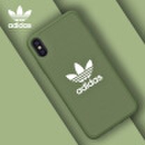 Adidas new Apple iPhone Xs Max 65-inch mobile phone case protective sleeve fashion clover classic series anti-fall all-inclusive PU green