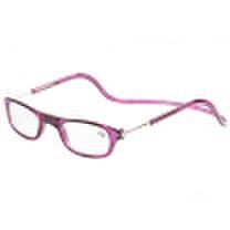 Love LianSan reading glasses men&39s brand magnet hanging neck fashion portable women reading old light glasses 6000 250 degrees purple