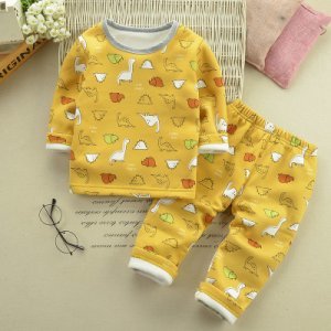 2-piece Baby / Toddler Adorable Dinosaur Allover Top and Pants Underwear Set