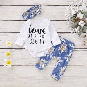3-piece Baby / Toddler LOVE AT FIRST SIGHT Floral Set
