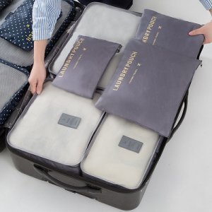 6-piece Waterproof Clothing Storages Travel Bags Set
