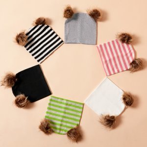Baby Cute Pompons Cotton Newborn Hat